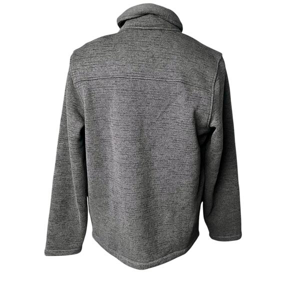 Prana Men's Tri Thermal Threads Henley knit Pullover Sweatshirt in Gray Size M - Picture 5 of 9